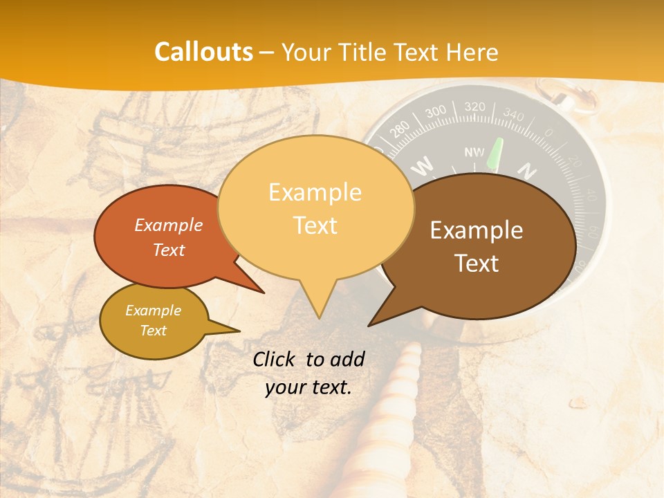 Directing Sea Picture PowerPoint Template