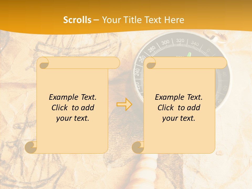 Directing Sea Picture PowerPoint Template