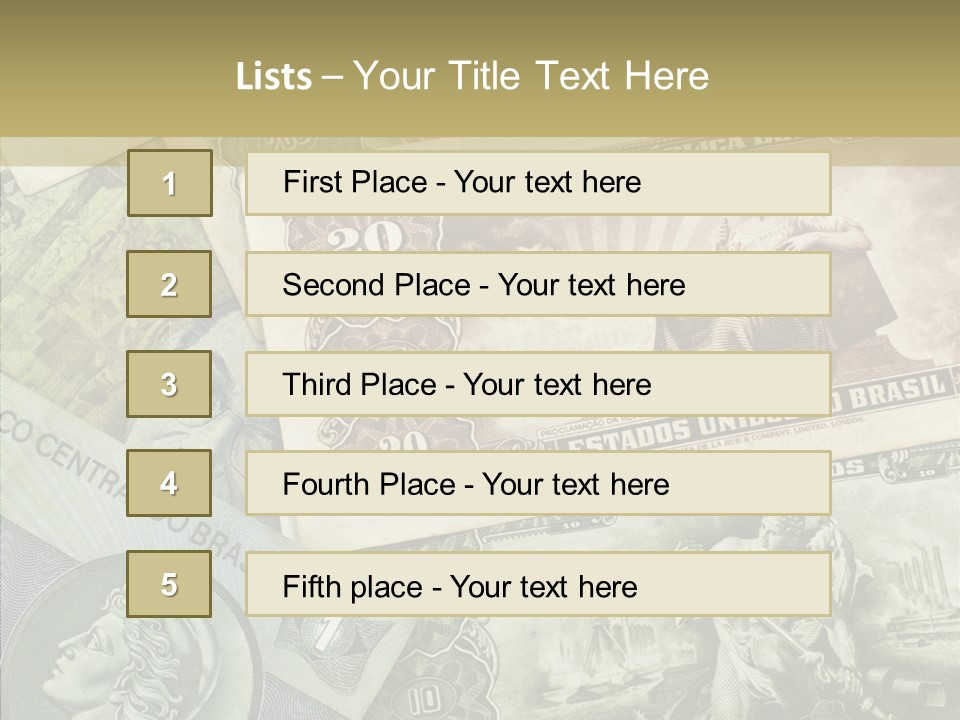 Rich Market Paper PowerPoint Template