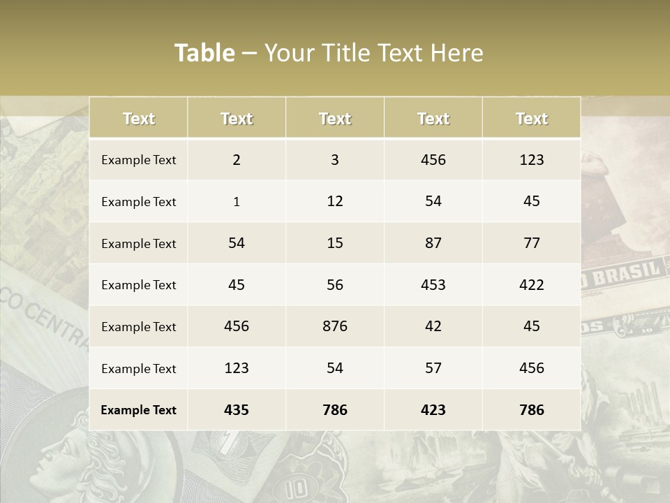 Rich Market Paper PowerPoint Template