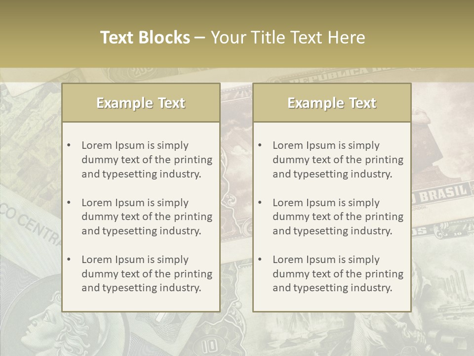Rich Market Paper PowerPoint Template