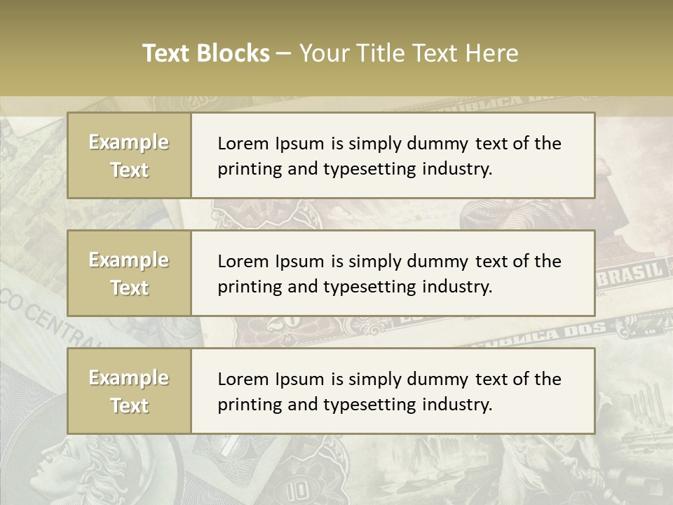 Rich Market Paper PowerPoint Template