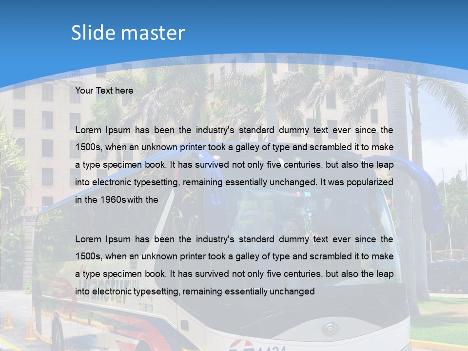 Relax Tourist Landmark PowerPoint Template