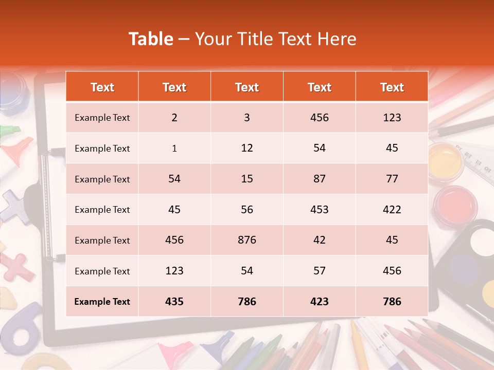 Per On Human Table PowerPoint Template