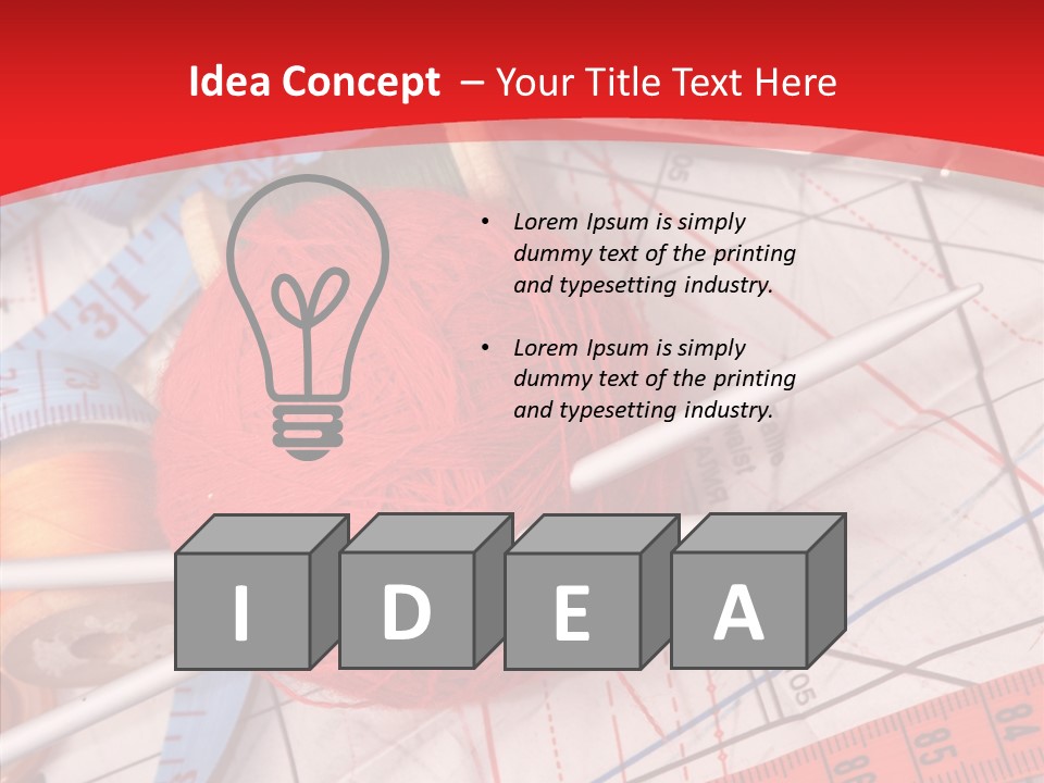 Light Sew Sewing PowerPoint Template