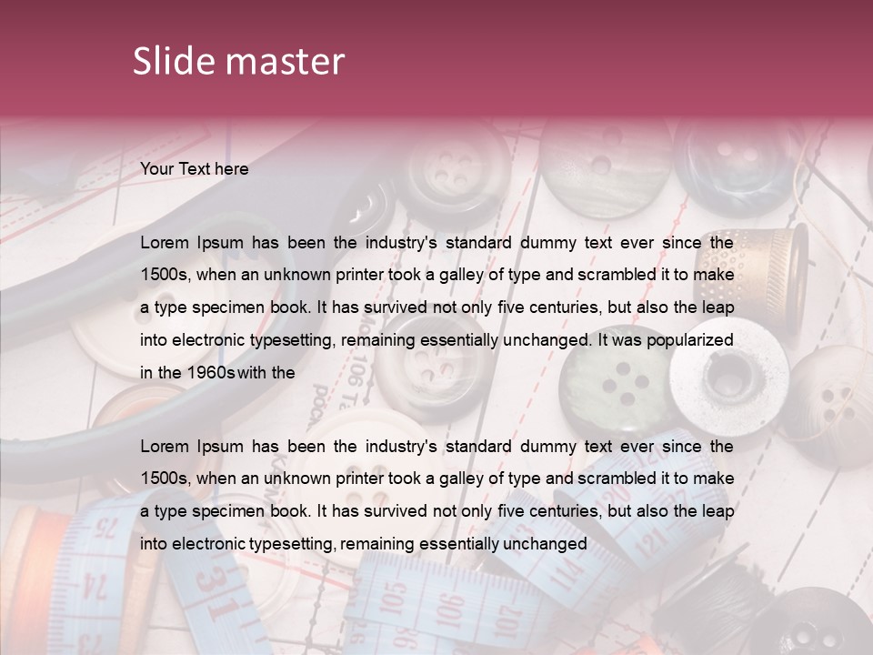 Line Hobby Art PowerPoint Template