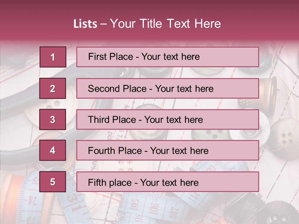 Line Hobby Art PowerPoint Template