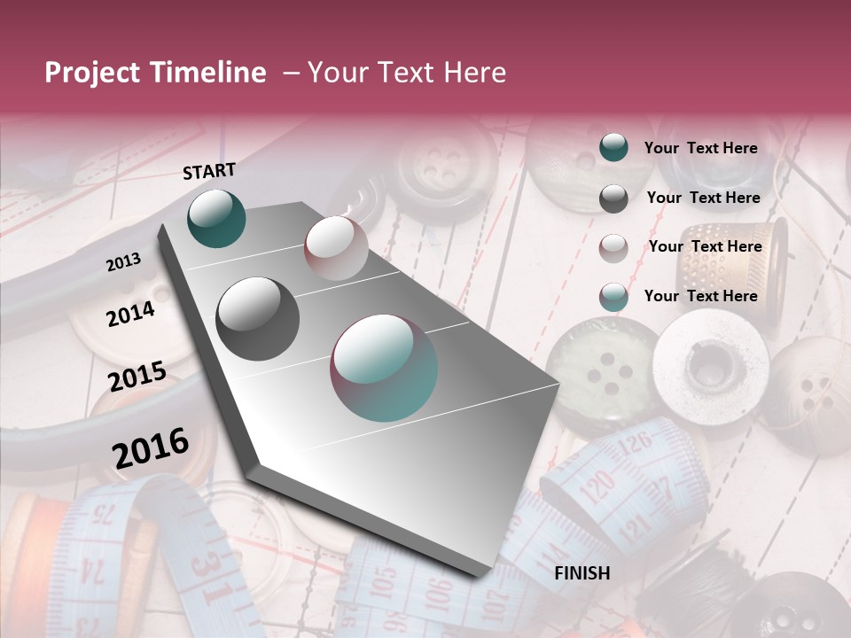 Line Hobby Art PowerPoint Template