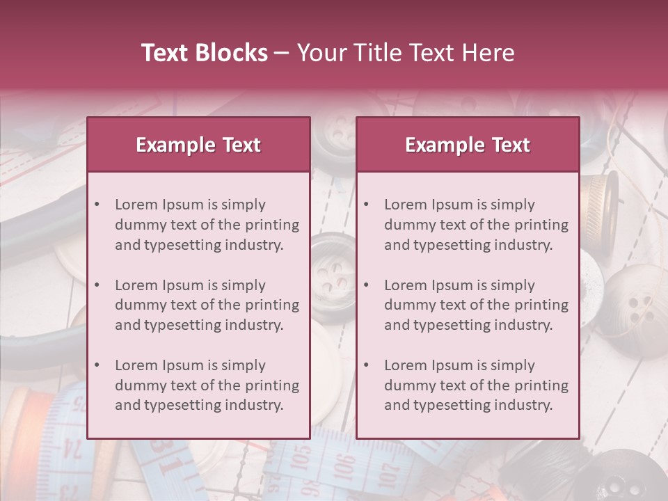 Line Hobby Art PowerPoint Template