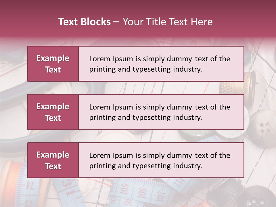 Line Hobby Art PowerPoint Template