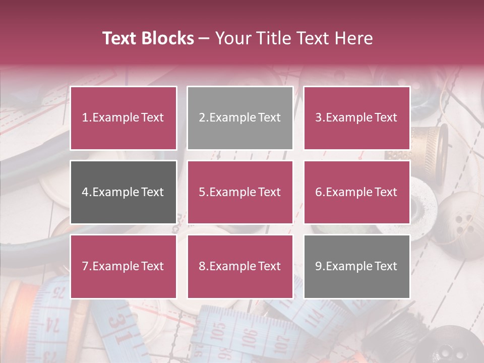 Line Hobby Art PowerPoint Template