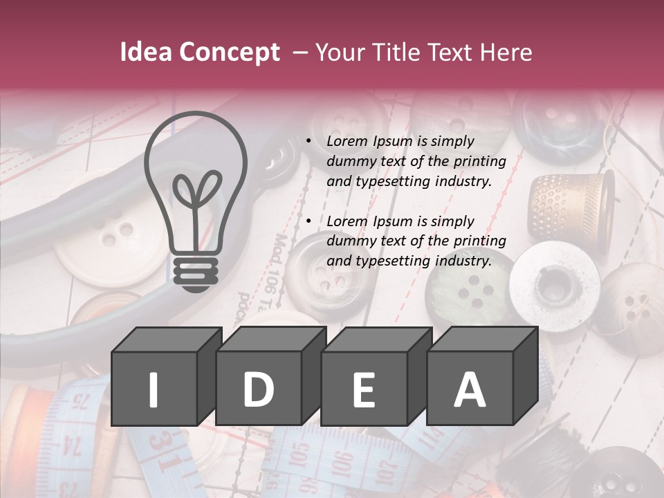 Line Hobby Art PowerPoint Template