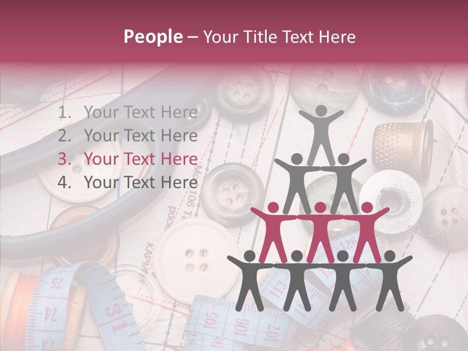 Line Hobby Art PowerPoint Template