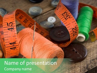 Hobby Dressmaker Handmade PowerPoint Template