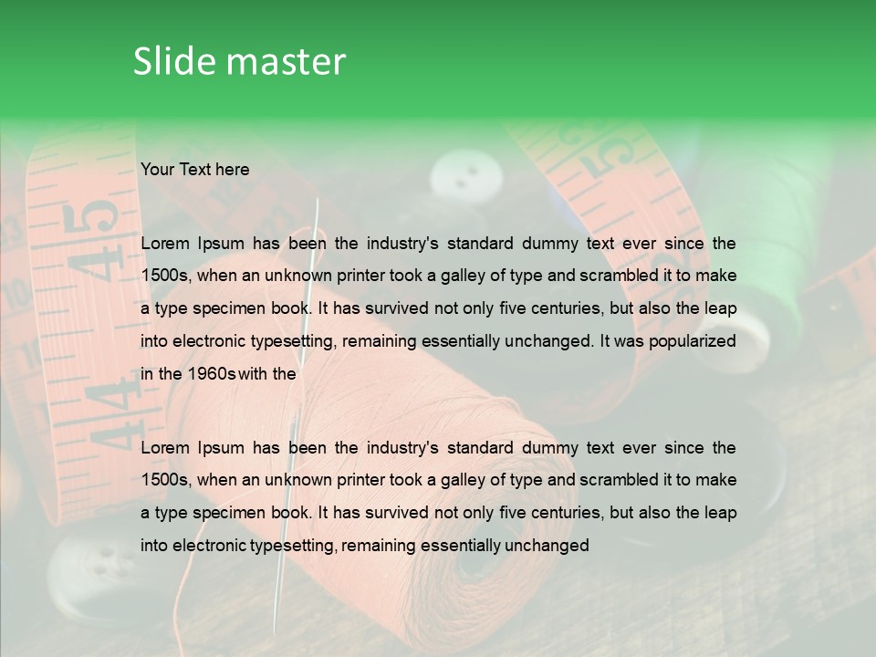 Hobby Dressmaker Handmade PowerPoint Template