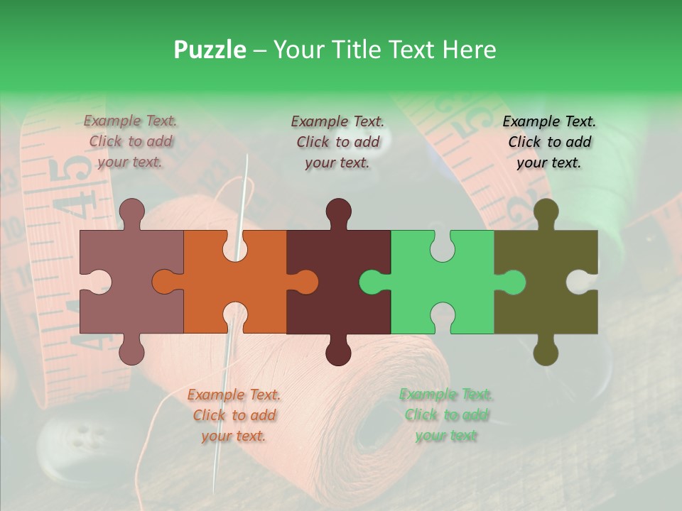 Hobby Dressmaker Handmade PowerPoint Template