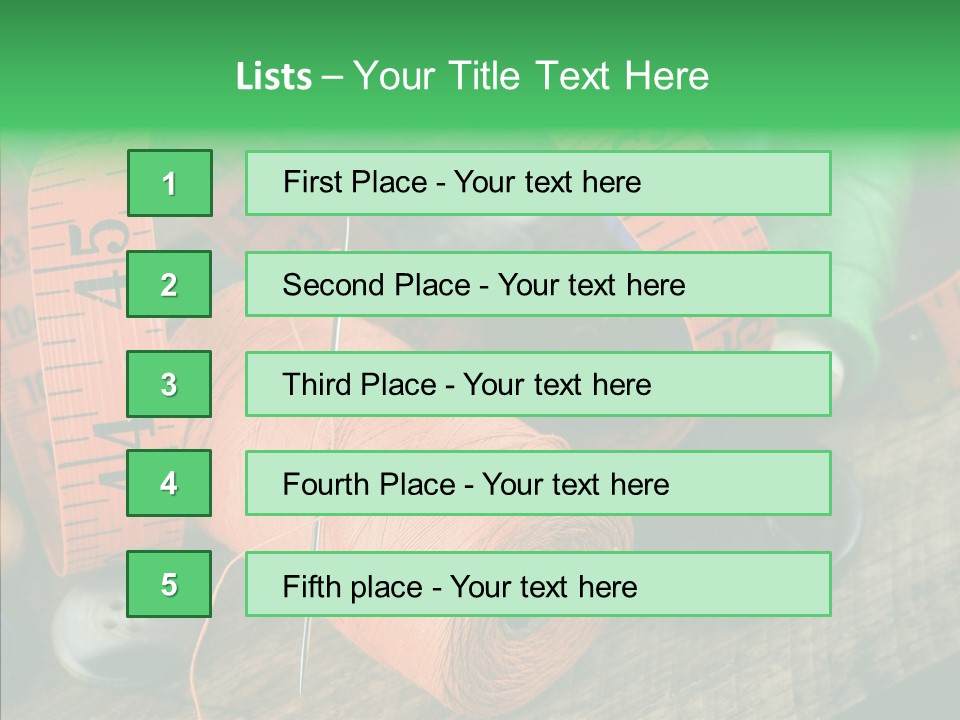 Hobby Dressmaker Handmade PowerPoint Template