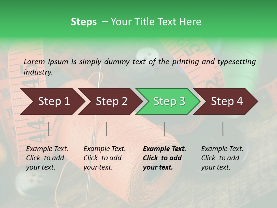 Hobby Dressmaker Handmade PowerPoint Template