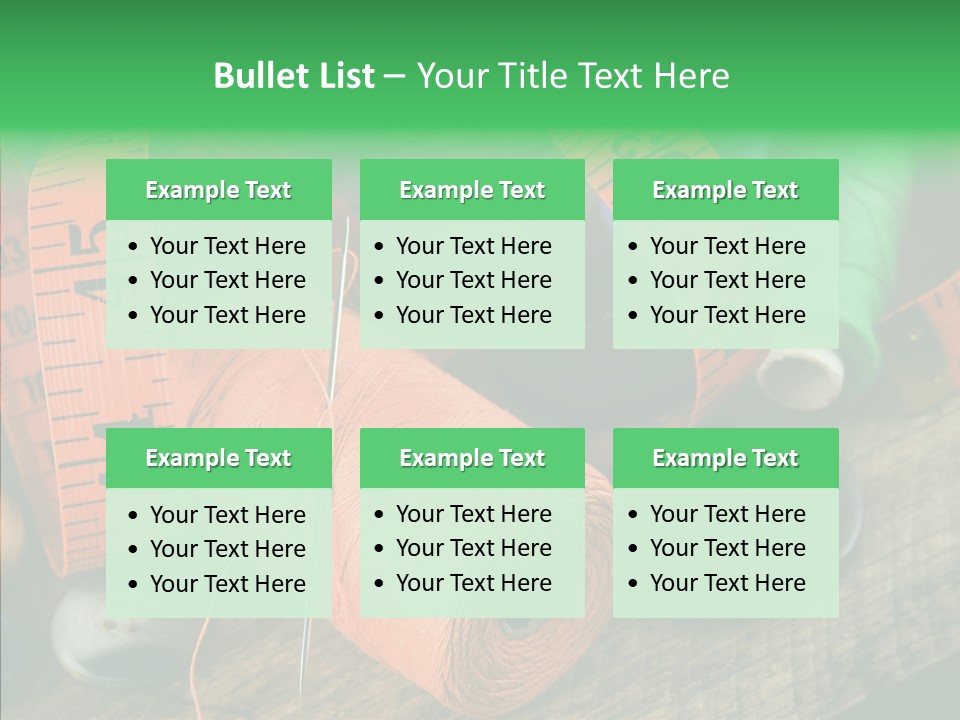Hobby Dressmaker Handmade PowerPoint Template