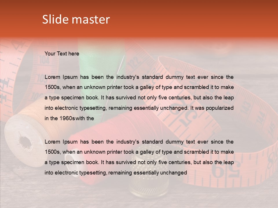 Coil Accessories Old PowerPoint Template