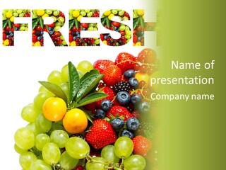 Nature Currants Sings PowerPoint Template