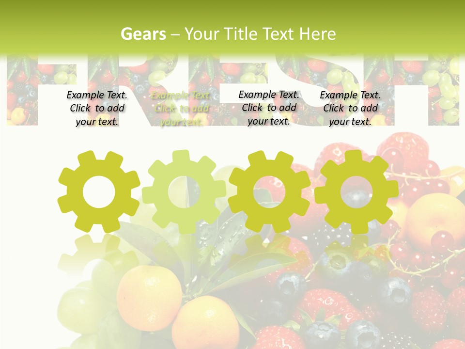 Nature Currants Sings PowerPoint Template