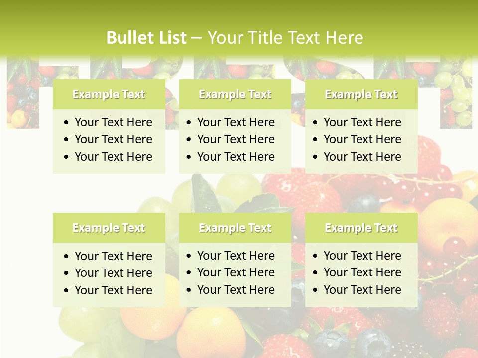 Nature Currants Sings PowerPoint Template