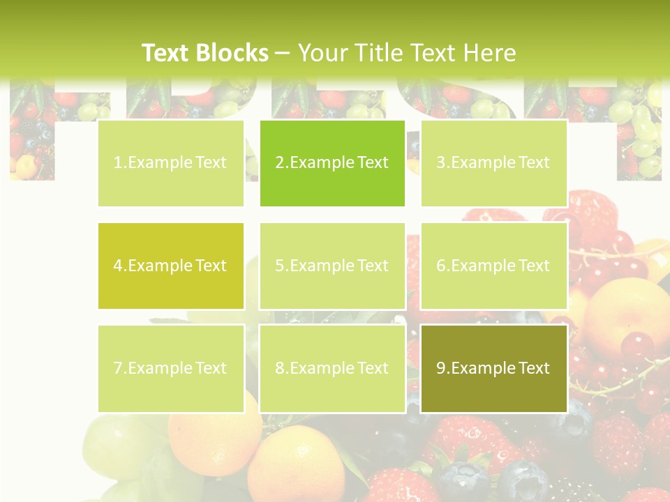 Nature Currants Sings PowerPoint Template
