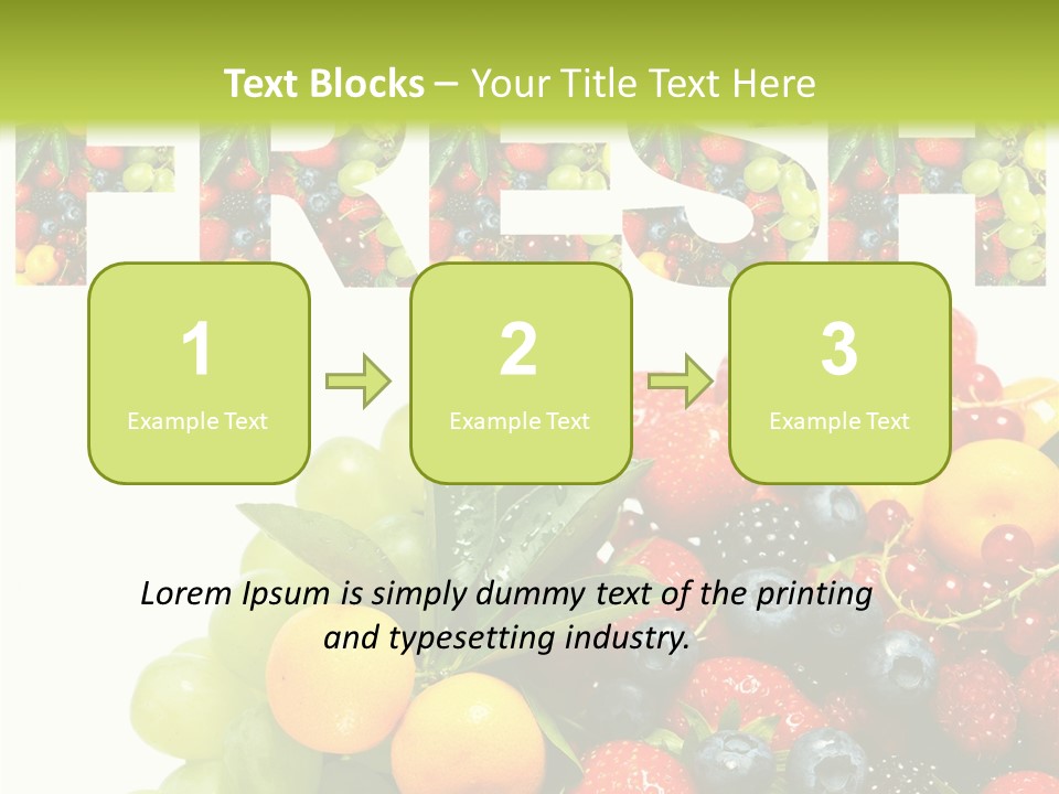 Nature Currants Sings PowerPoint Template
