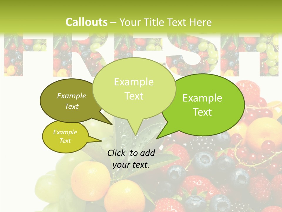 Nature Currants Sings PowerPoint Template