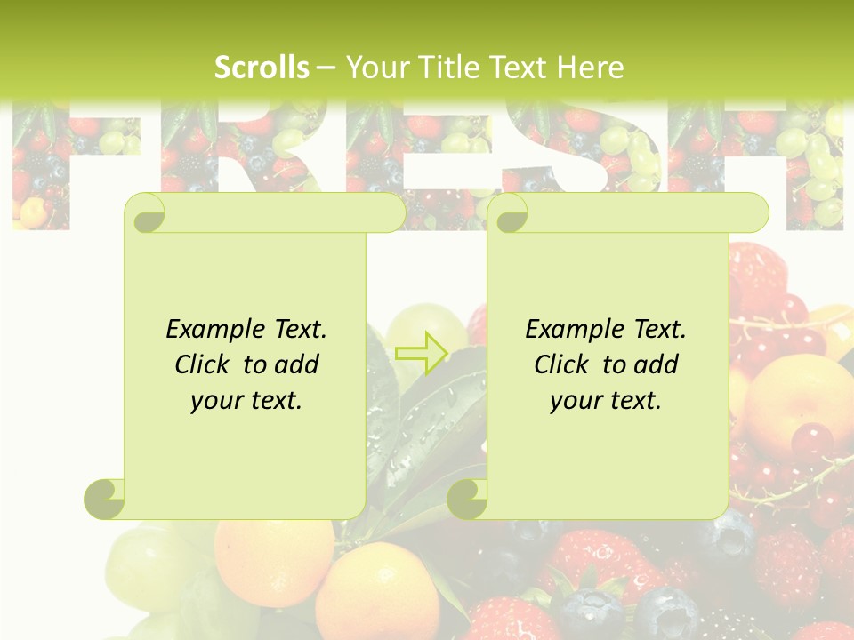 Nature Currants Sings PowerPoint Template