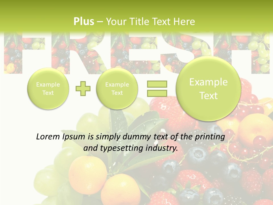 Nature Currants Sings PowerPoint Template