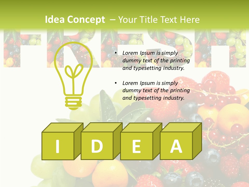 Nature Currants Sings PowerPoint Template