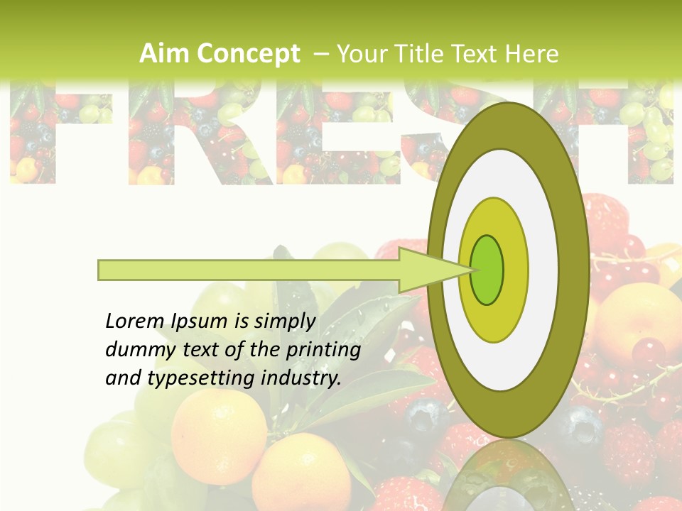 Nature Currants Sings PowerPoint Template