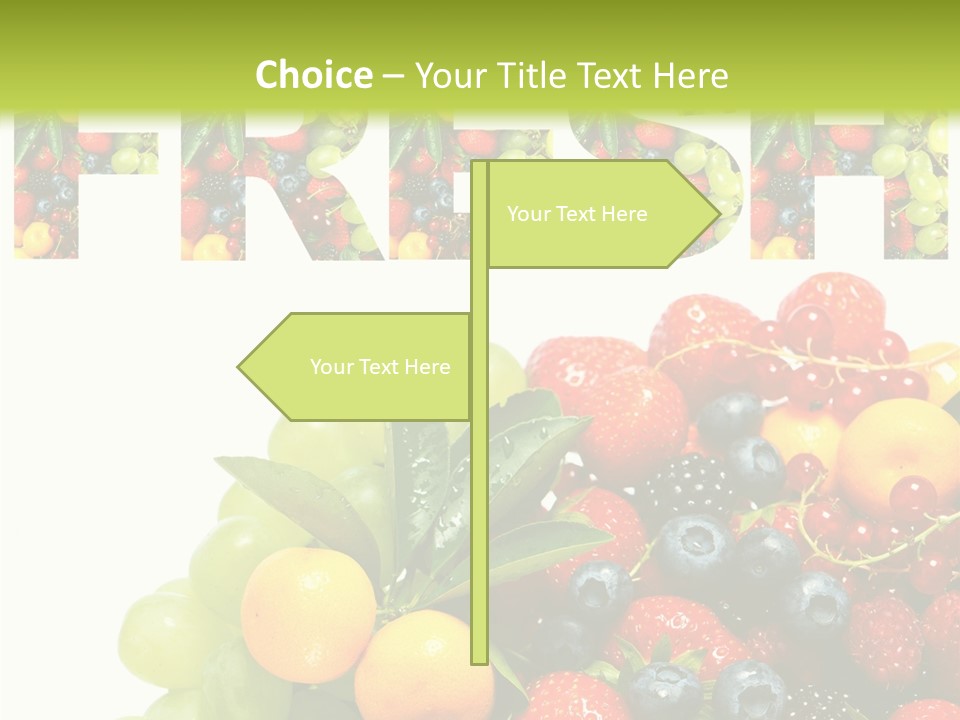 Nature Currants Sings PowerPoint Template