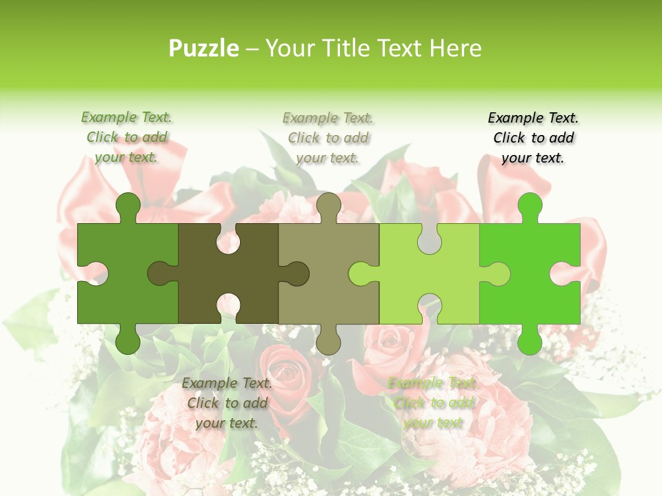 Nature Celebration Bouquet PowerPoint Template