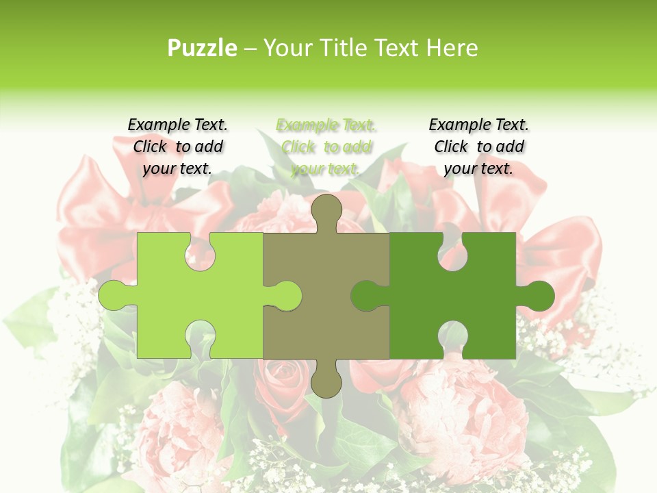 Nature Celebration Bouquet PowerPoint Template