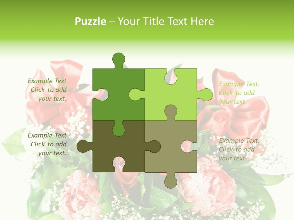 Nature Celebration Bouquet PowerPoint Template