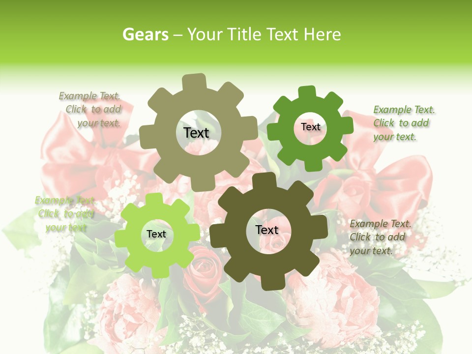 Nature Celebration Bouquet PowerPoint Template