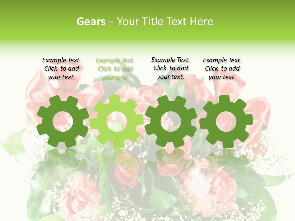 Nature Celebration Bouquet PowerPoint Template
