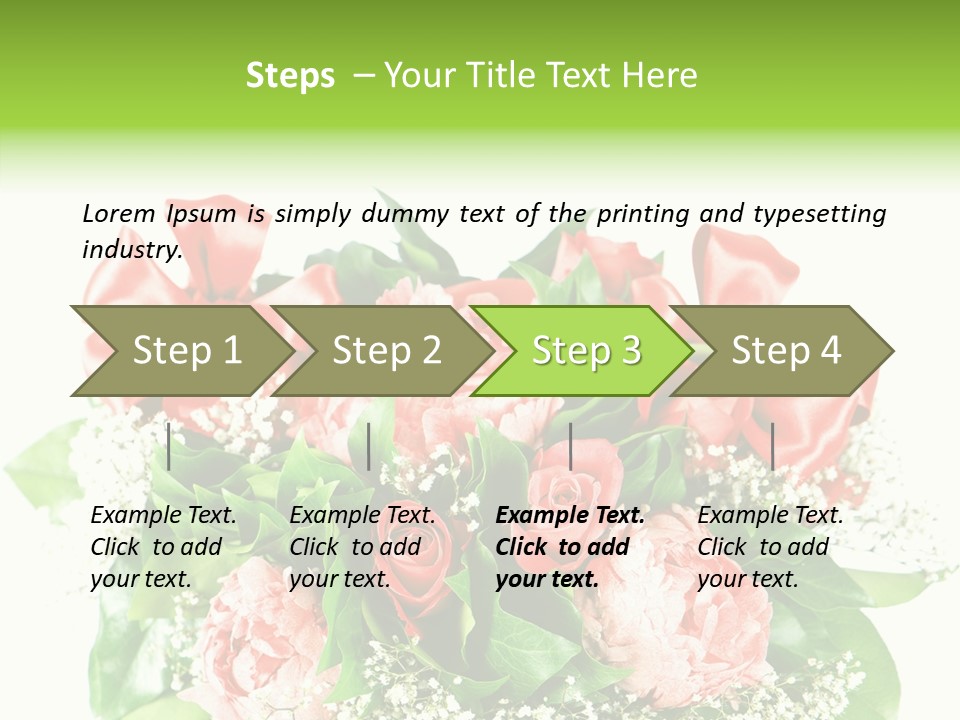 Nature Celebration Bouquet PowerPoint Template