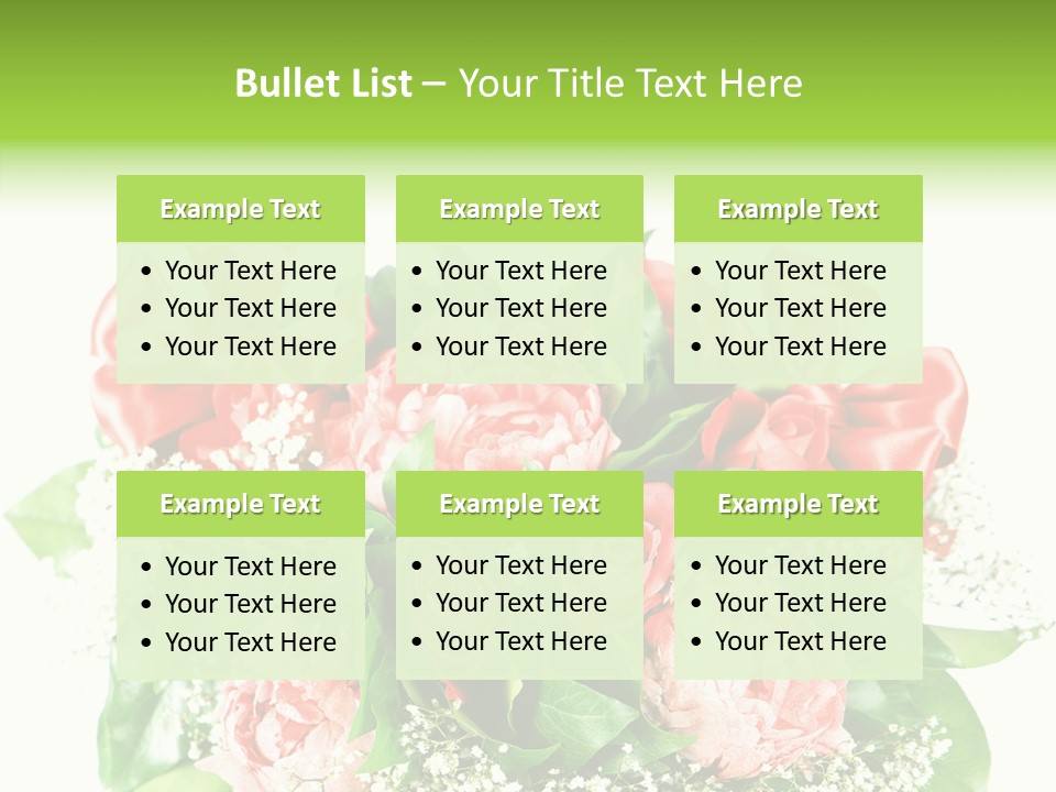 Nature Celebration Bouquet PowerPoint Template