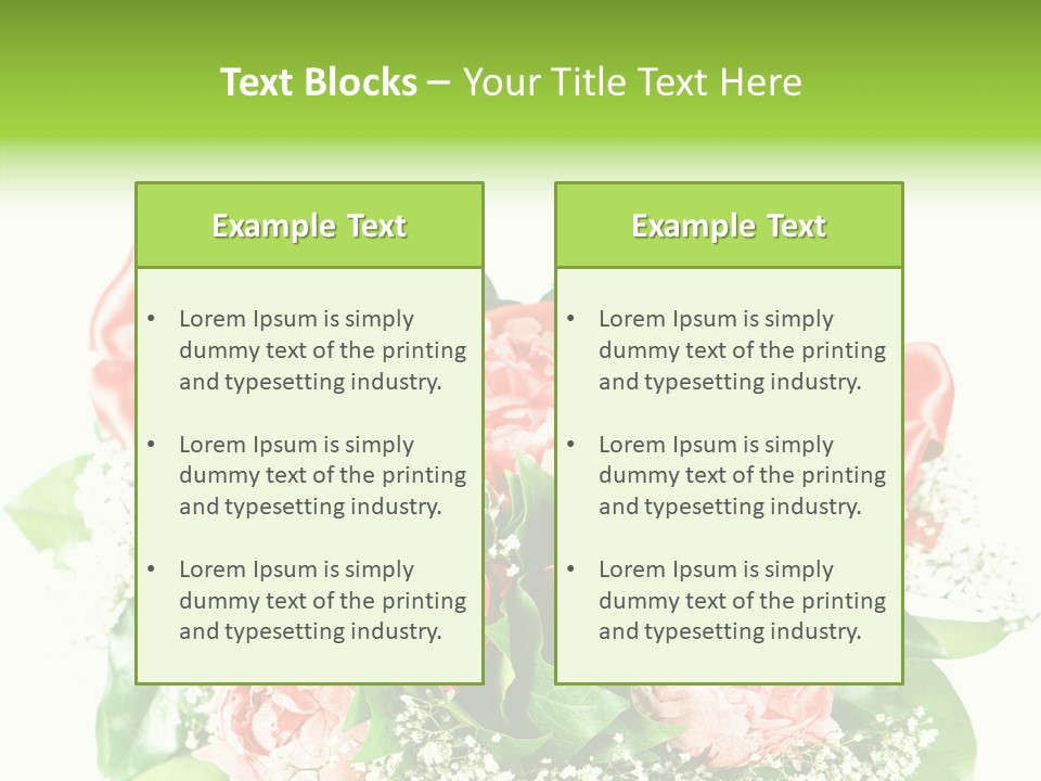 Nature Celebration Bouquet PowerPoint Template