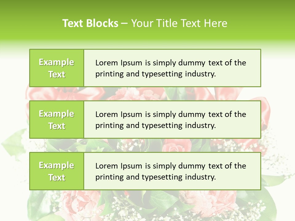 Nature Celebration Bouquet PowerPoint Template