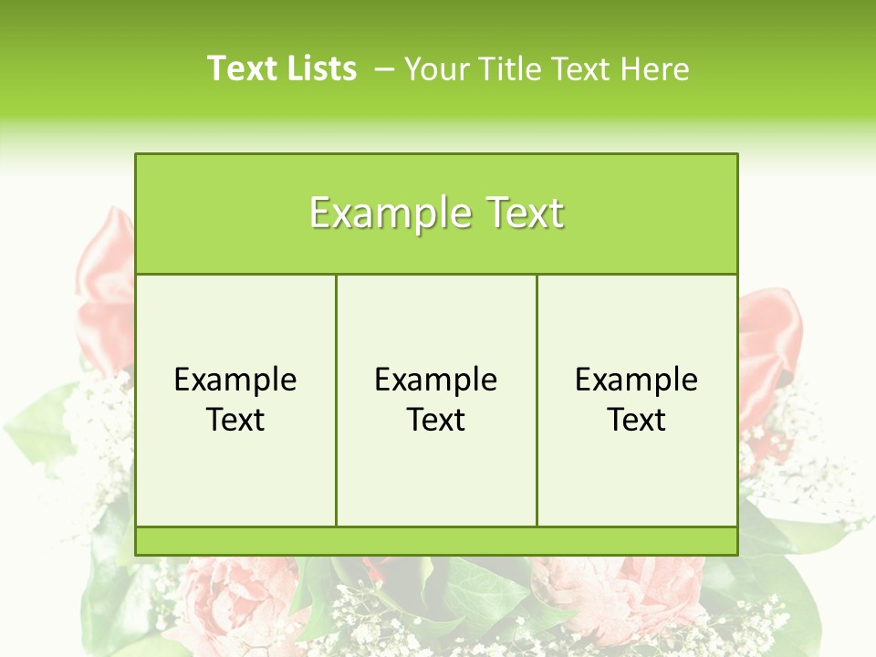 Nature Celebration Bouquet PowerPoint Template