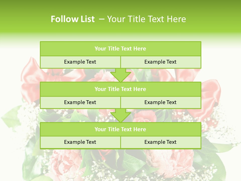 Nature Celebration Bouquet PowerPoint Template