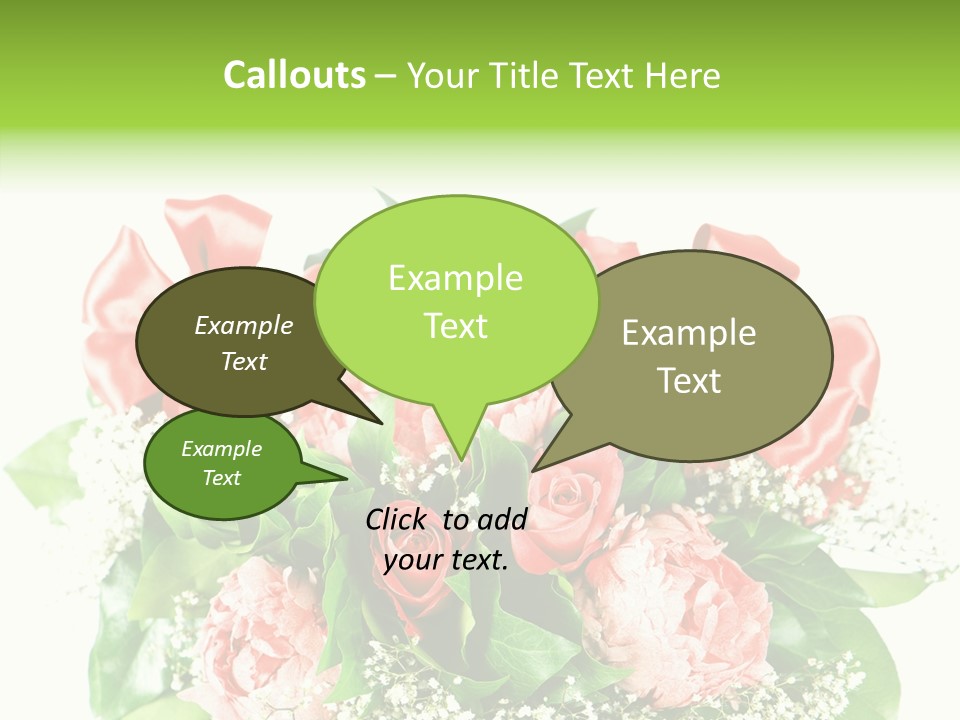 Nature Celebration Bouquet PowerPoint Template