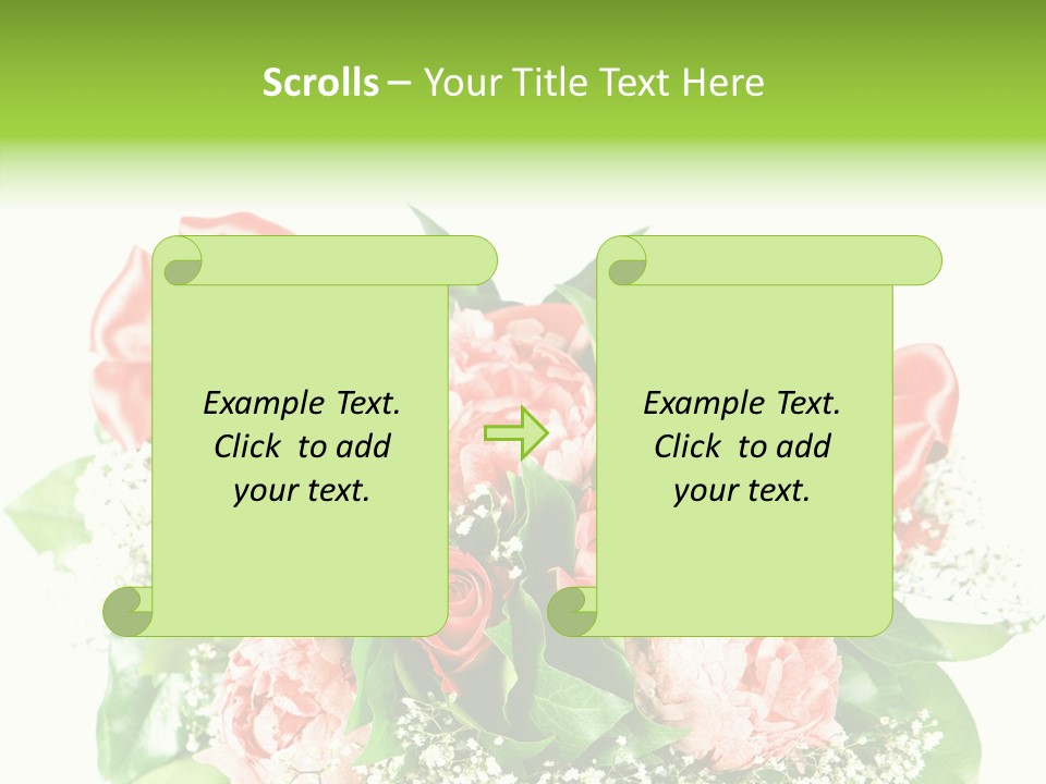 Nature Celebration Bouquet PowerPoint Template