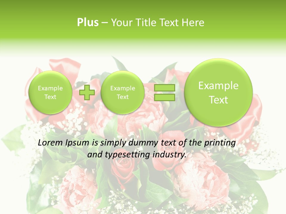 Nature Celebration Bouquet PowerPoint Template