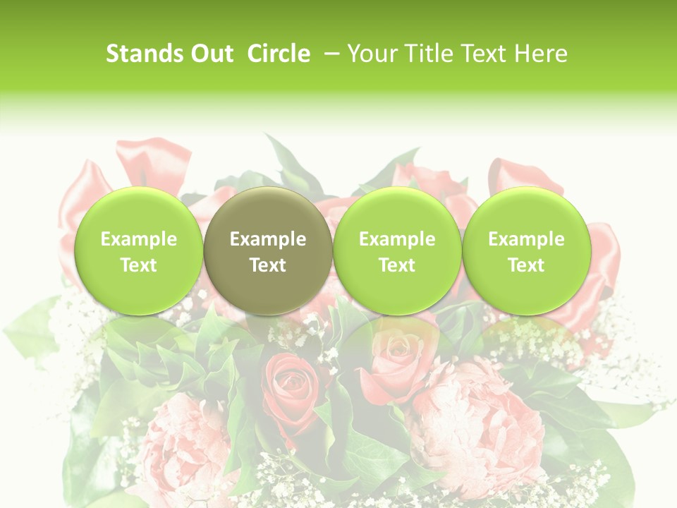 Nature Celebration Bouquet PowerPoint Template